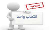 تاریخ انتخاب واحد